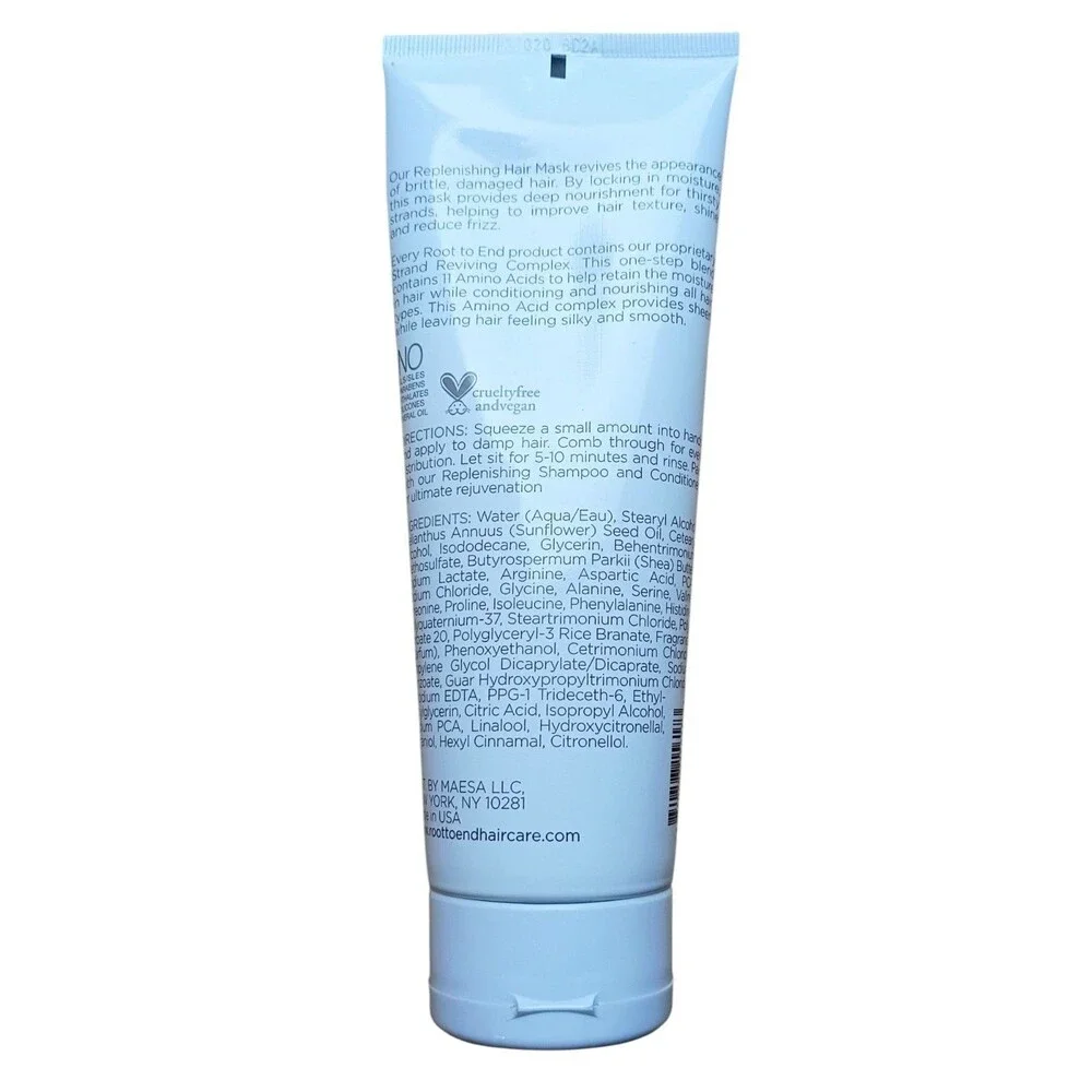 Root to End Replenishing Hair Mask‎ Strand Reviving Complex. 8 oz.-FREE SHIPPING